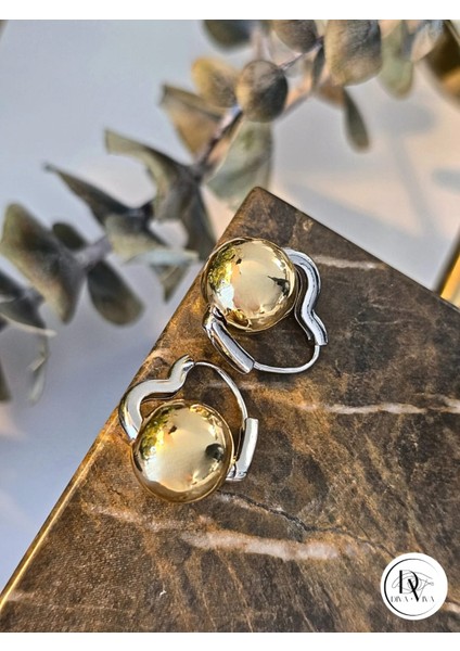 - Glow Earrings – Gold ve Silver Kaplama Kalp Kadın Küpe (KOD-344)