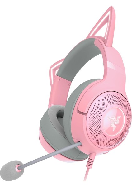 Kraken Kitty V2 - Kablolu Rgb Kulaklık Kedi Kulaklı (Reaktif Akış Aydınlatması, Razer Hypercle