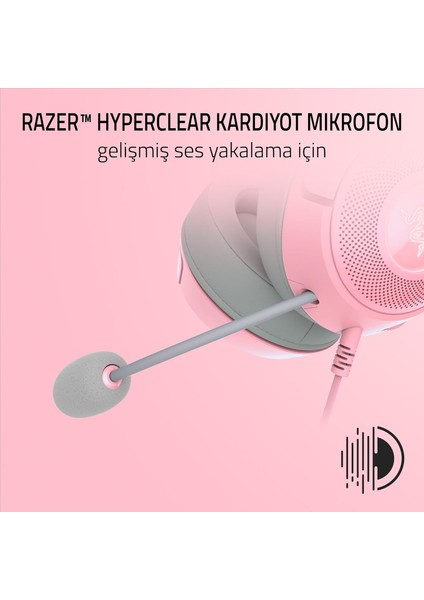 Kraken Kitty V2 - Kablolu Rgb Kulaklık Kedi Kulaklı (Reaktif Akış Aydınlatması, Razer Hypercle fırsatları