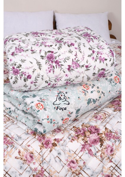 %100 Doğal Pamuk Dolgulu Renkli Tek Kişilik Pamuk Yorgan (155 x 215 Cm) indirimleri