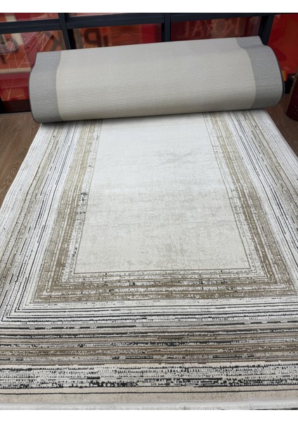 Elegant 10511 Krem Gold Çerçeveli Salon Halısı fırsatları