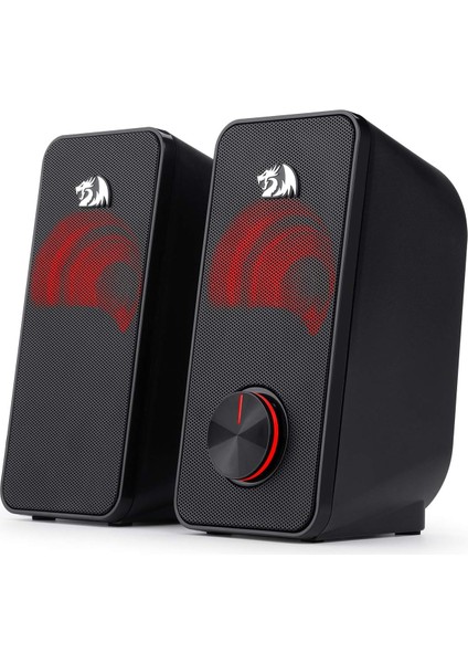 Stereo Hoparlör 2.0 Stentor (GS500) 2 x 3 W Arka Aydınlatmalı Bilgisayar Için, Kırmızı, USB