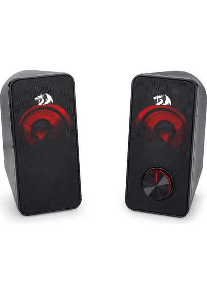Stereo Hoparlör 2.0 Stentor (GS500) 2 x 3 W Arka Aydınlatmalı Bilgisayar Için, Kırmızı, USB modelleri
