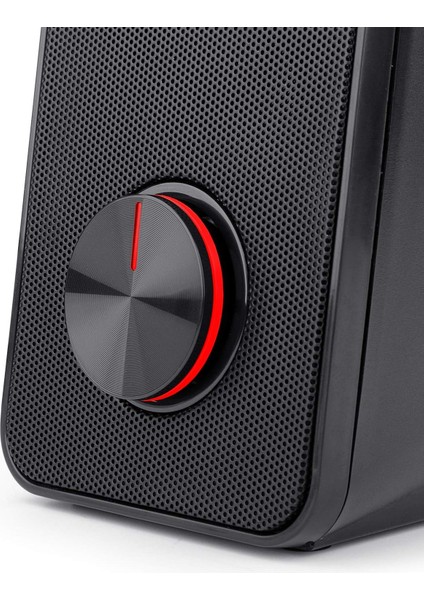 Stereo Hoparlör 2.0 Stentor (GS500) 2 x 3 W Arka Aydınlatmalı Bilgisayar Için, Kırmızı, USB fırsatları