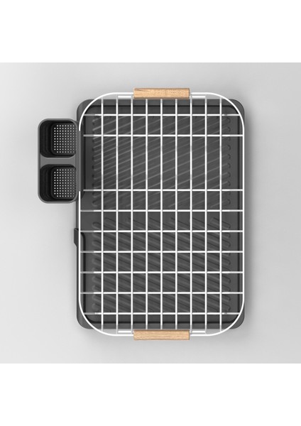 Tek Katlı Bulaşıklık Tabaklık Oluklu Tepsi Bulaşık Kurutmalık Beyaz KB088 fiyatları