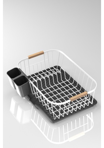 Tek Katlı Bulaşıklık Tabaklık Oluklu Tepsi Bulaşık Kurutmalık Beyaz KB088 modelleri