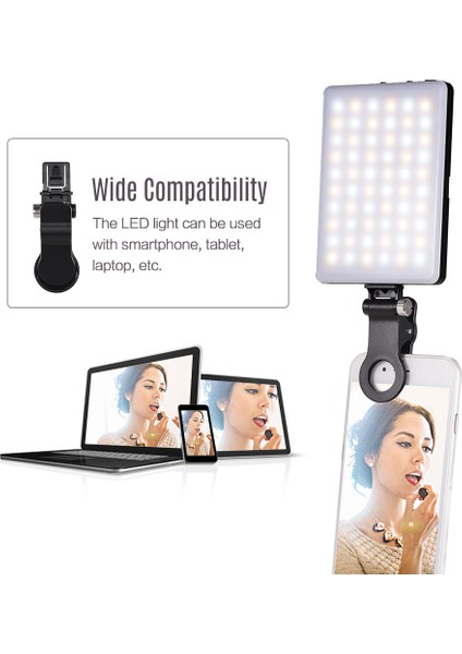 4W Şarj Edilebilir LED Selfie Işığı (Yurt Dışından) indirimleri