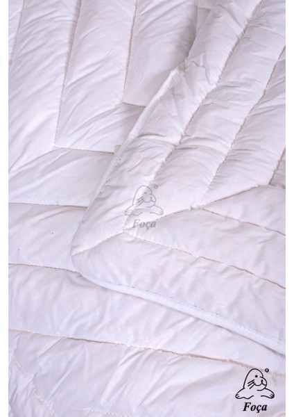 %100 Doğal Pamuk Dolgulu Beyaz Renkli Tek Kişilik Pamuk Yorgan (155 x 215 Cm) fırsatları