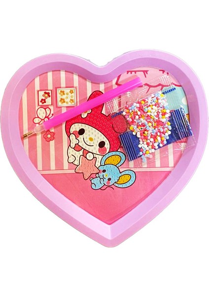 My Melody Temalı Mozaik Boyama Seti, Bant Kesme Makinesi, Ataş Seti, Zımba Seti Pembe indirimleri