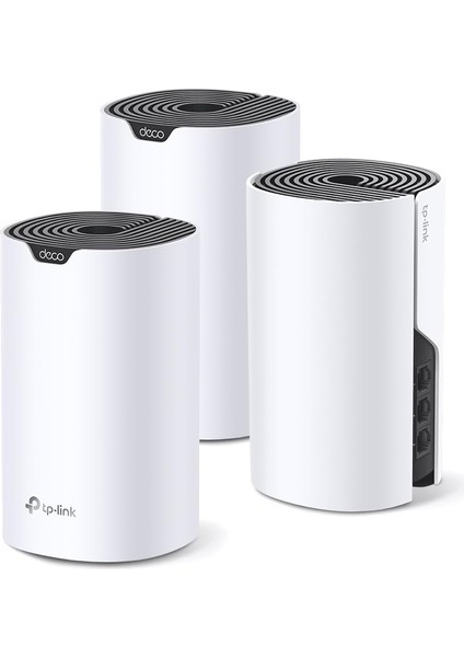 Deco S7 3-Pack, AC1900 Mbps, Dual-Band, Gigabit Portları, 520 M²'ye Kadar Kapsama Alanı, 100 indirimleri