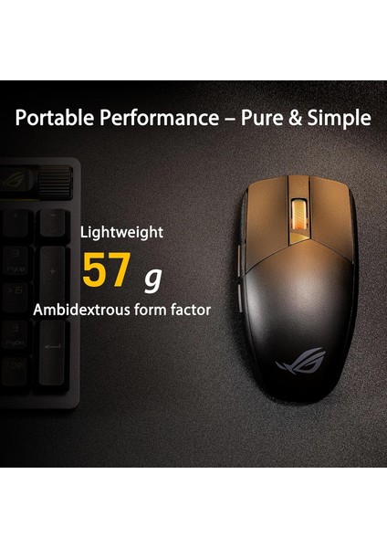 Rog Strix Impact Iii Wireless, 36000 Dpi Sensör, 2.4ghz, Bluetooth, Değiştirilebilir Switch Oyu fiyatları