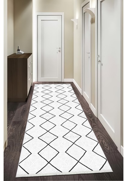 Pamuk Dokuma Taban Kaymaz Yıkanabilir Modern Yolluk Salon Yolluğu Mutfak Yolluğu Koridor Yolluğu Antre Halıları