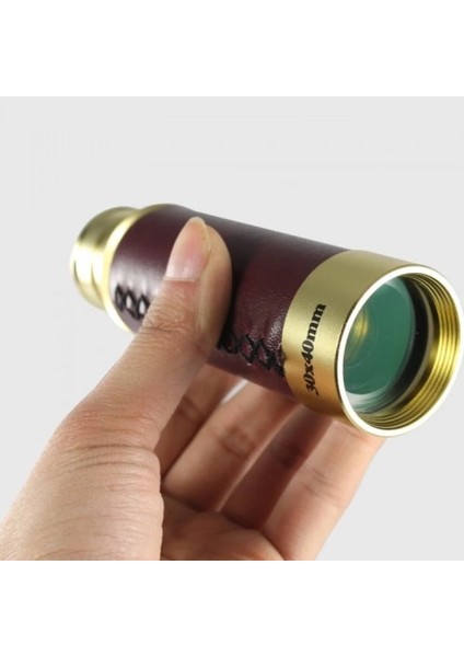 30X40 Panda Büyük Mercekli Pirinç Gövdeli Deri Çantalı Denizcilik Korsan Dürbün fiyatları