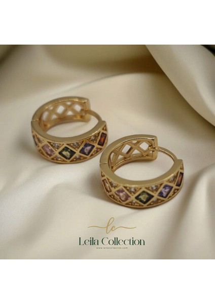 Çelik, Renkli Taşlı Küpe