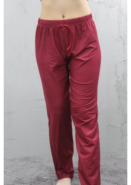 Kadın Pijama Likralı Pamuklu Pijama Altı Kurdela Detaylı indirimleri