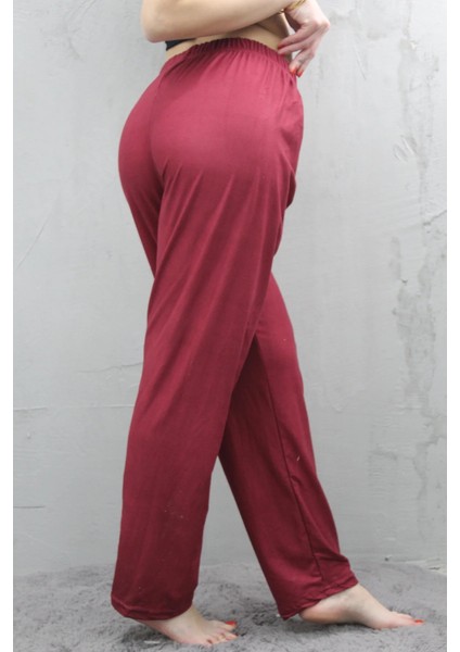 Kadın Pijama Likralı Pamuklu Pijama Altı Kurdela Detaylı