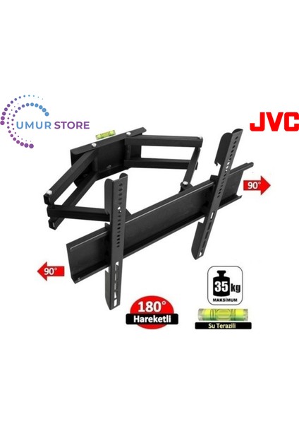 LT-50VA7405T 50'' Uydu Alıcılı 4K Ultra Hd Android Smart 32- 55 Inç Çift Kollu Hareketli LCD LED Tv Askı Aparatı