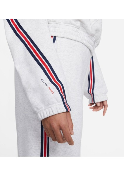 Jordan Paris Saint-Germain Fleece Hoodie Kadın Açık Gri Sweatshirt fırsatları