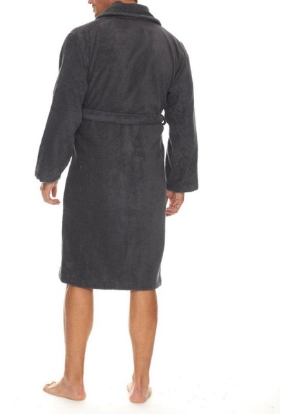 Mira Home 4 Parça Aile Bornoz Seti Kadın Erkek Havlulu Bornoz Takımı Fuşya Gri fırsatları