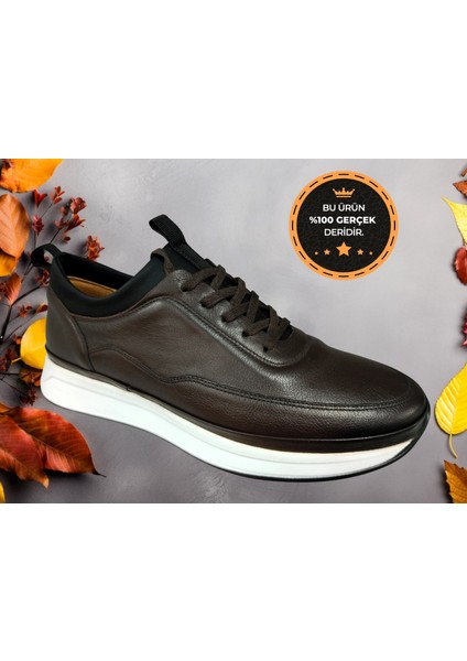 NB-5424 Ortopedik Hakiki Deri Erkek Casual Ayakkabı