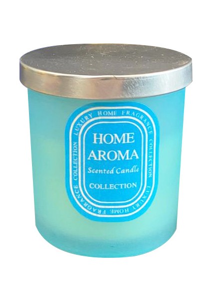 Cam Kavanozda Kapaklı Kokulu Mum Mavi fiyatları