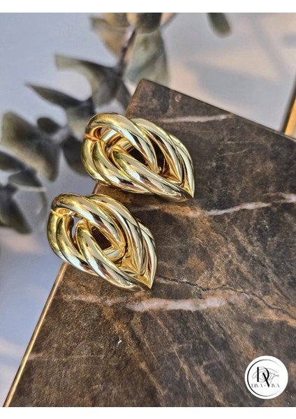 - Glow Earrings – Gold Kaplama Kadın Küpe (KOD-345)