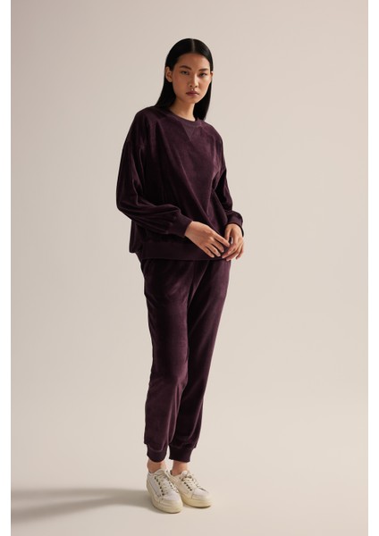 Kadın Modal Kadife Uzun Eşofman Takımı modelleri