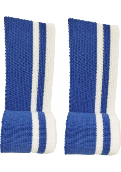 Triko Ribana Bant En 85 cm Boy 4.5 cm 2 Adet Mavi Beyaz Çizgili T552