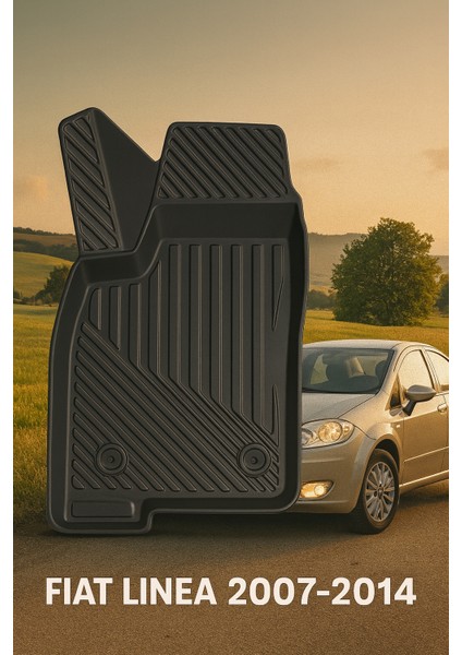 Fiat Linea 2004-2017 Uyumlu 3D Oto Paspas Premium modelleri