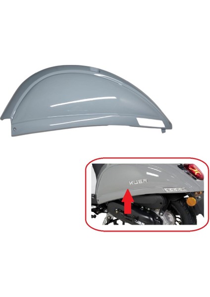 Arka Yan Panel Sol Nardo Gri ( Sele Altı ) - Kuba Bluebird 50
