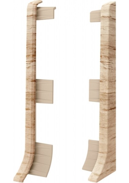 Linela Pvc Süpürgelik Melbourne Meşe - LNL405 Bitiş Kapağı Aksesuarı (1 Paket - 2 Adet)