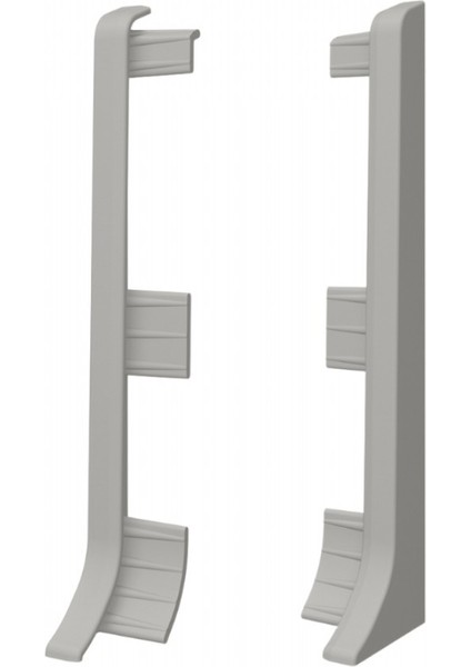 Linela Pvc Süpürgelik Gri - LNL414 Bitiş Kapağı Aksesuarı (1 Paket - 2 Adet)
