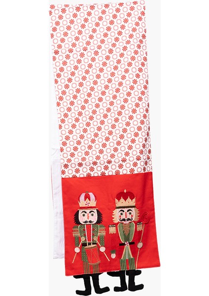 Kırmızı, Beyaz Nutcracker Runner 180CM