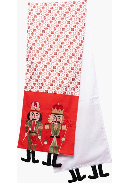 Kırmızı, Beyaz Nutcracker Runner 180CM fiyatları