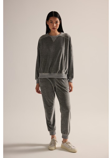 Kadın Modal Kadife Uzun Eşofman Takımı modelleri