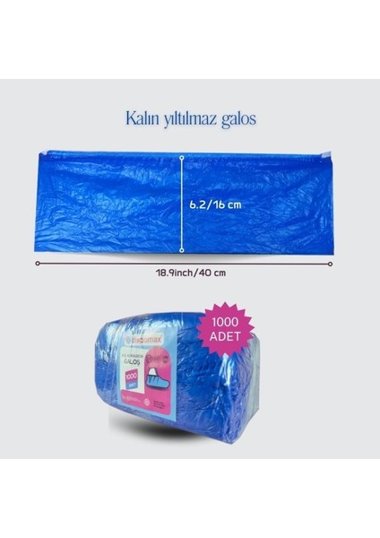 Yırtılmaz Kalın 40 Mikron Galoş 1000 Adet fırsatları