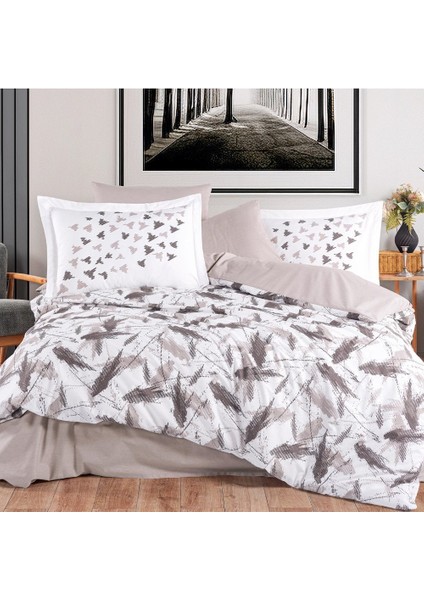 Silva Taş - Poplin Çift Kişilik Nevresim Takımı