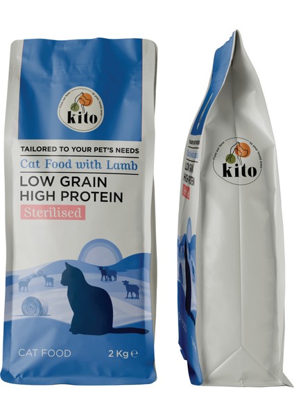 Doğal Besi Kuzu Etli Kısır Kedi Maması 2 Kg