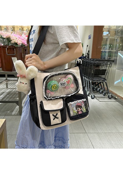 Ortaokul ve Lise Öğrencileri Sırt Çantası, Yüksek Görünümlü Çanta, Sevimli Kontrast Renk Ekleme 20-35L Büyük Kapasiteli Sırt (Yurt Dışından) fiyatları