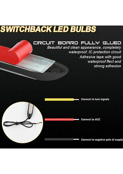 2x Evrensel LED Gündüz Koşuyor Açık Beyaz Drl Sürüş Sinyal Sistesi Sis Lambaları Amber 12V (Yurt Dışından) fırsatları
