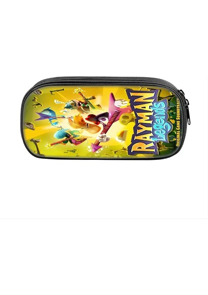 Karikatür Oyunları Rayman Legends 2pcs Set Sırt Çantası Schoolbag Erkek Kızlar Kamp Sırt Çantası Kalem Kılıf Kalem Çantası Kalem Kutusu Renk: Color6 (Yurt Dışından)