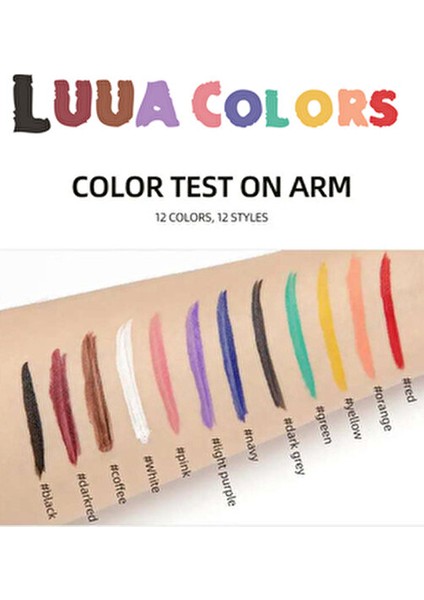 Profesyonel Eyeliner Seti 12 Renk Suya Dayanıklı ve Uzun Süre Kalıcı indirimleri