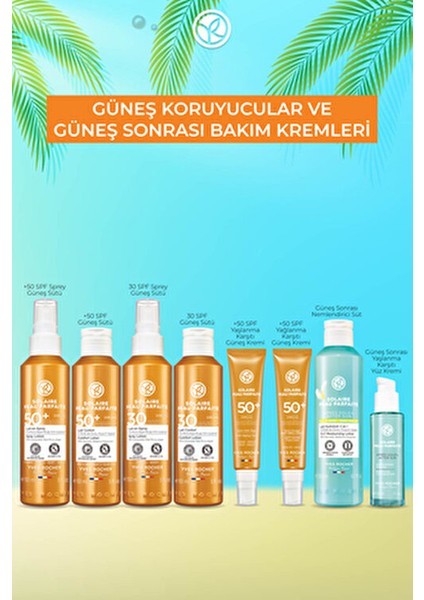 Vücut Güneş Spreyi 50+ SPF Tüm Cilt Tipleri İçin Renksiz Nemlendirici 150 Ml