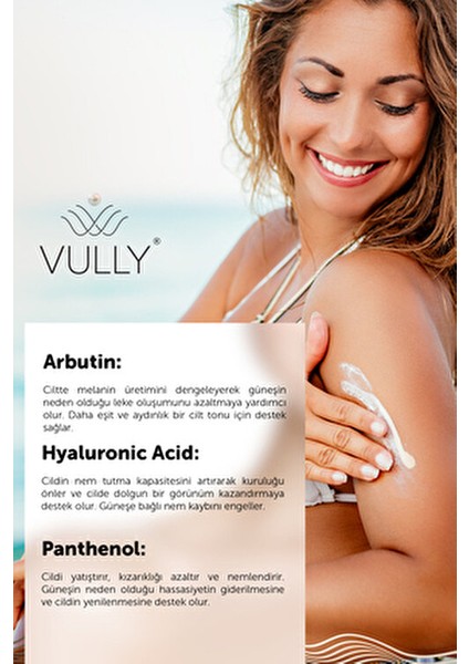 Yüz ve Vücut Güneş Kremi SPF 50+ Lekeli Ciltler İçin 50 ml Nemlendirici Formül fiyatları