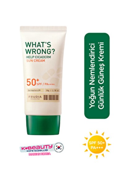 What's Wrong Cicaderm Güneş Kremi SPF50 Hassas Ciltler İçin 50 g Nemlendirici fiyatları