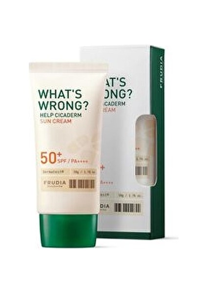 What's Wrong Cicaderm Güneş Kremi SPF50 Hassas Ciltler İçin 50 g Nemlendirici fırsatları