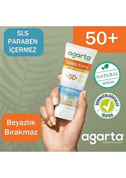 Doğal Güneş Kremi SPF 50 Açık Ten İçin Nemlendirici 100 ml Suya Dayanıklı modelleri