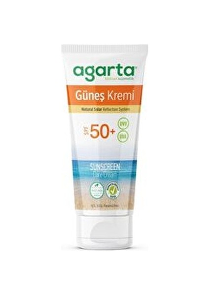Doğal Güneş Kremi SPF 50 Açık Ten İçin Nemlendirici 100 ml Suya Dayanıklı indirimleri