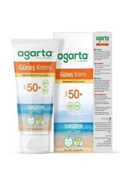 Doğal Güneş Kremi SPF 50 Açık Ten İçin Nemlendirici 100 ml Suya Dayanıklı
