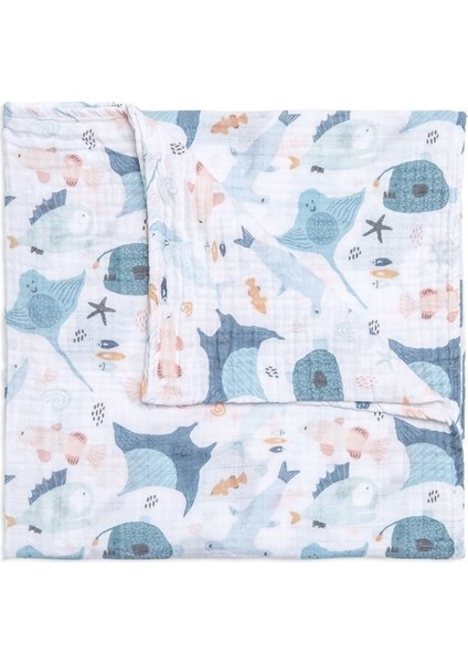 Tek Muslin Battaniye - Atlantico - 120x120